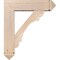 Ekena Millwork Olympic Arts and Crafts Smooth Bracket w/ Offset Brace, Douglas Fir, 7 1/2"W x 28"D x 32"H BKT0806X28X32OLY03SDF - alternate 4